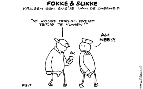 F&S krijgen een sms'je vande overheid (NRC, za, 23-08-08)