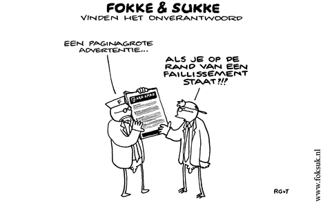 F&S vinden het onverantwoord (NRC, di, 30-09-08)