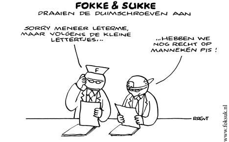 F&S draaien de duimschroeven aan (NRC, ma, 06-10-08)