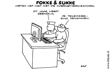 F&S weten het niet met die internetverkiezingen (NEXT, vr, 24-10-08)