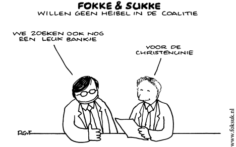 F&S willen geen heibel in de coalitie (NRC, wo, 29-10-08)