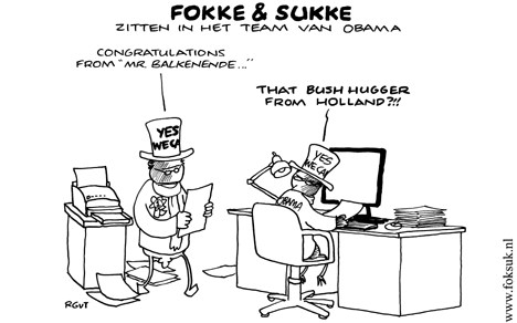 F&S zitten in het team van Obama (NEXT, do, 06-11-08)