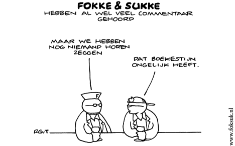 F&S hebben al wel veel commentaar gehoord (NRC, wo, 12-11-08)