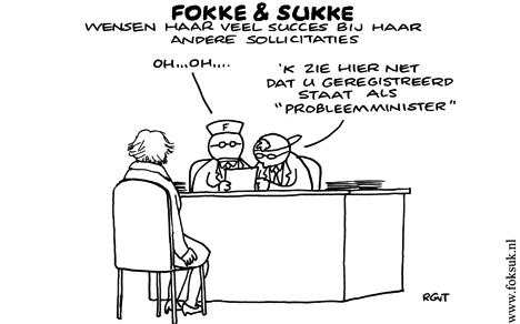 F&S wensen haar veel succes met haar andere sollicitaties (Next, vrij, 14-11-08)