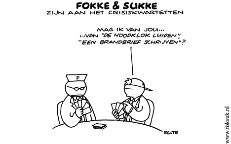 F&S zijn aan het crisiskwartetten (NRC, vr, 12-12-08)