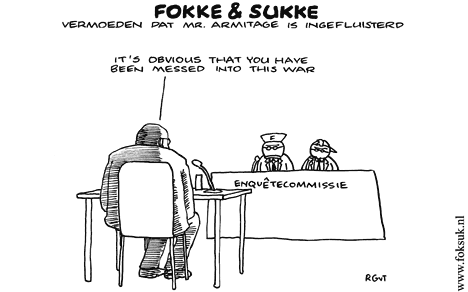 F&S vermoeden dat Mr. Armitage is ingefluisterd (NRC, do, 05-02-09)