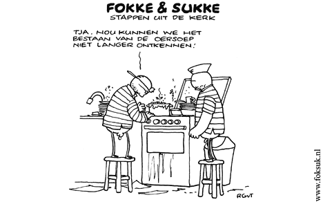 F&S stappen uit de kerk (NRC, ma, 02-03-09)