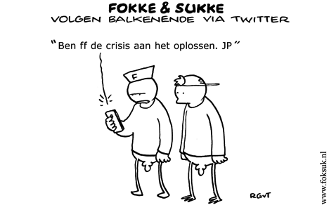 F&S volgen Balkenende via Twitter (NRC, do, 19-03-09)