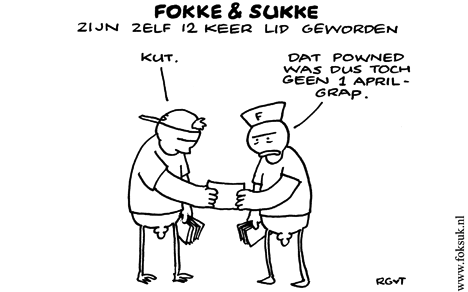 F&S zijn zelf 12 keer lid geworden (Next, do, 02-04-09)