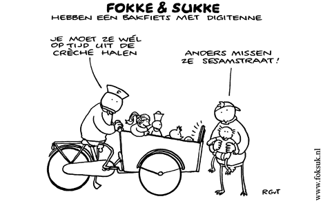 F&S hebben een bakfiets met digitenne (NRC, di, 07-04-09)