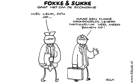 F&S gaat het om de economie (NRC, za, 25-04-09)