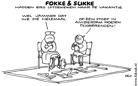 F&S hadden erg uitgekeken naar de vakantie (NRC, ma, 27-04-09)