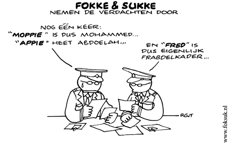 F&S nemen de verdachten door (NRC, di, 28-04-09)