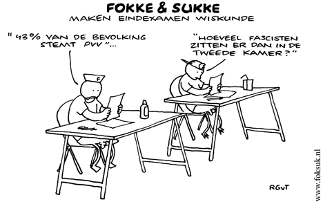 F&S maken eindexamen wiskunde (NRC, di, 19-05-09)