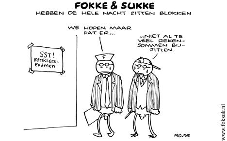 F&S hebben de hele nacht zitten blokken (NRC, wo, 27-05-09)