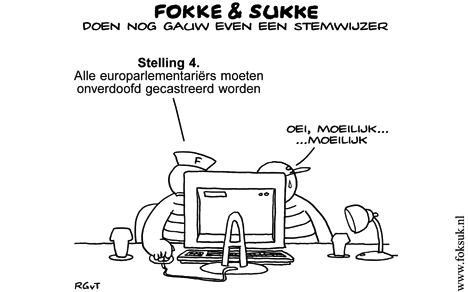 F&S doen nog gauw even een stemwijzer (NRC, do, 04-06-09)