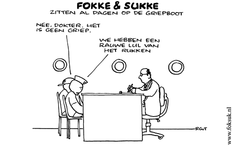 F&S zitten al dagen op de griepboot (NRC, za, 20-06-09)