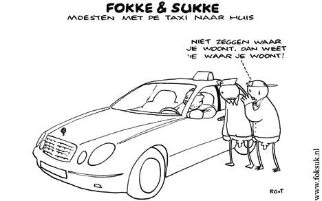 F&S moesten met de taxi naar huis (NRC, ma, 06-07-09)