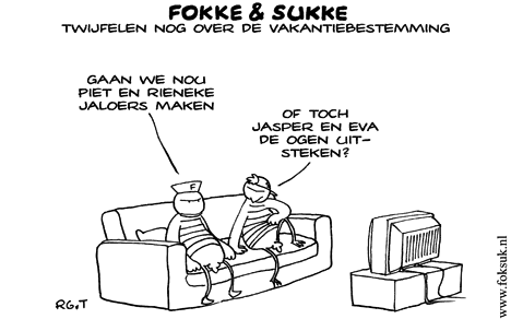 F&S twijfelen nog over de vakantiebestemming (NRC, di, 21-07-09)