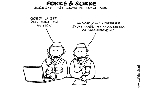F&S zeggen: het glas is half vol (NRC, ma, 27-07-09)
