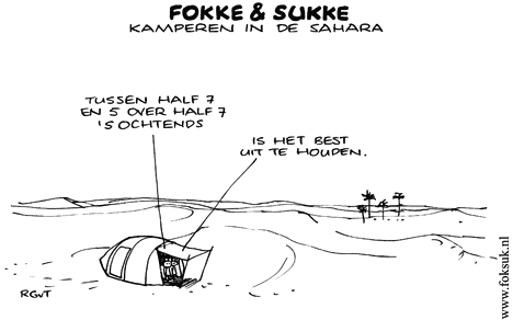 F&S kamperen in de Sahara (NRC, za, 01-08-09)