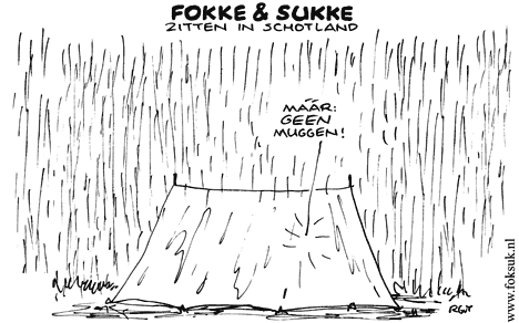 F&S zitten in Schotland (NRC, di, 11-08-09)