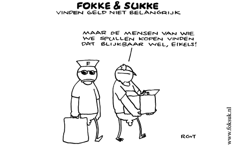 F&S vinden geld niet belangrijk (NRC, do, 13-08-09)