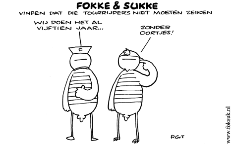 F&S vinden dat die tourrijders niet moeten zeiken (NEXT, wo, 15-07-09)