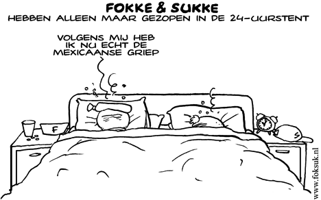 F&S hebben alleen maar gezopen in de 24-uurstent (NEXT, ma, 24-08-09)