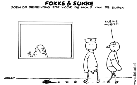 F&S doen op dierendag iets voor de hond van de buren (NRC, za, 03-10-09)