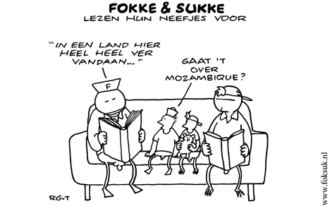 F&S lezen hun neefjes voor (NEXT, vr, 09-10-09)