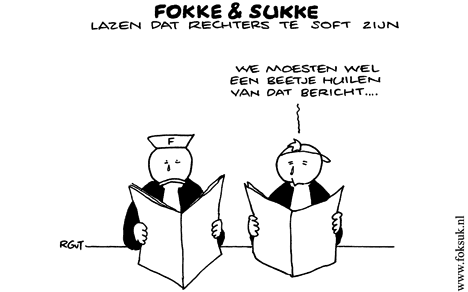F&S lazen dat rechters te soft zijn (NRC, vr, 06-11-09)