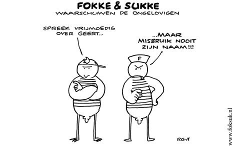 F&S waarschuwen de ongelovigen (NRC. di, 10-11-09)