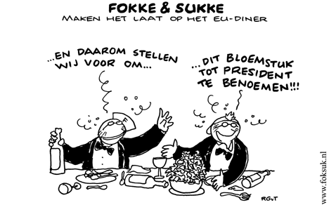 F&S maken het laat op het EU-diner (NRC, do, 19-11-09)