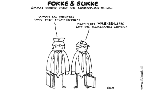 F&S gaan door met de Noord-Zuid lijn (NRC, di, 15-12-09)