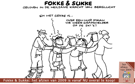 F&S geloven in de heilzame werking van berglucht (NRC, ma, 04-01-10)
