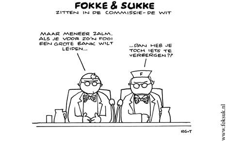 F&S zitten inde commissie-De Wit (NRC, vr, 22-01-10)