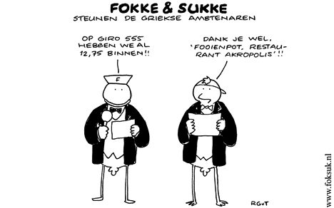 F&S steunen de Griekse ambtenaren (NRC, wo, 11-02-10)