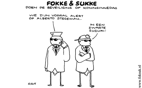 F&S doen de beveiliging op Koninginnedag (NRC, wo, 28-04-10)