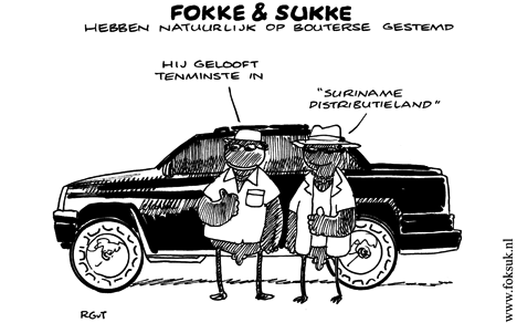 F&S hebben natuurlijk op Bouterse gestemd (NRC, wo, 26-05-10)