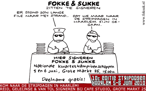 F&S zitten te signeren (NRC, za, 05-06-10)