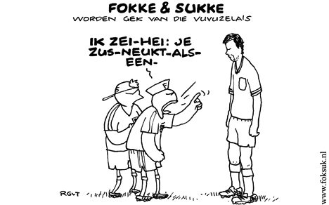 F&S worden gek van die vuvuzela's (NRC, za, 12-06-10)