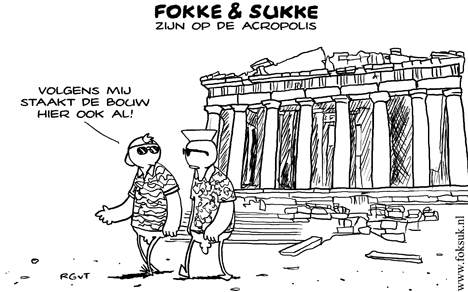 F&S zijn op de Acropolis (NRC, za, 31-07-10)