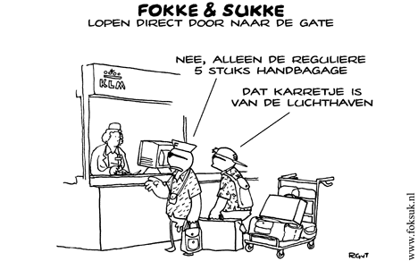 F&S lopen direct door naar de gate (NRC, di, 03-08-10)