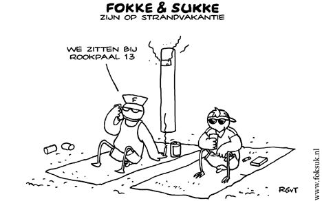 F&S zijn op strandvakantie (NRC, vr, 06-08-10)