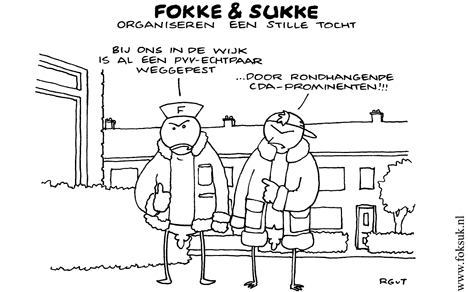 F&S organiseren een stille tocht (NRC, di, 31-08-10)