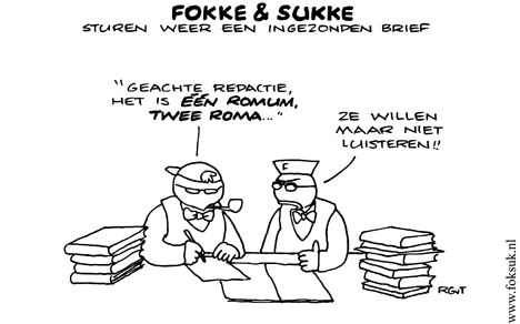 F&S sturen weer een ingezonden brief (NRC, wo, 22-09-10)