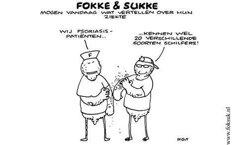 F&S mogen vandaag wat vertellen over hun ziekte (NRC, vr, 29-10-10)
