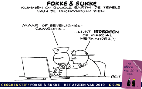 F&S kunnen op Google Earth de tepels van de buurvrouw zien (NRC, di, 23-11-10)