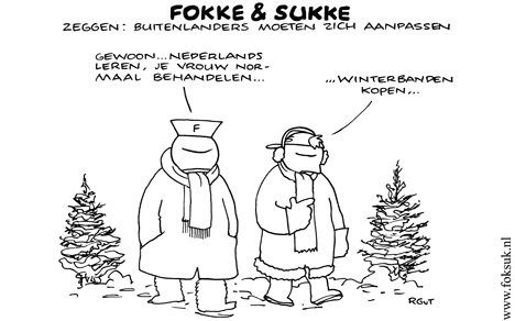 F&S zeggen: buitenlanders moeten zich aanpassen (NRC, wo, 29-12-10)